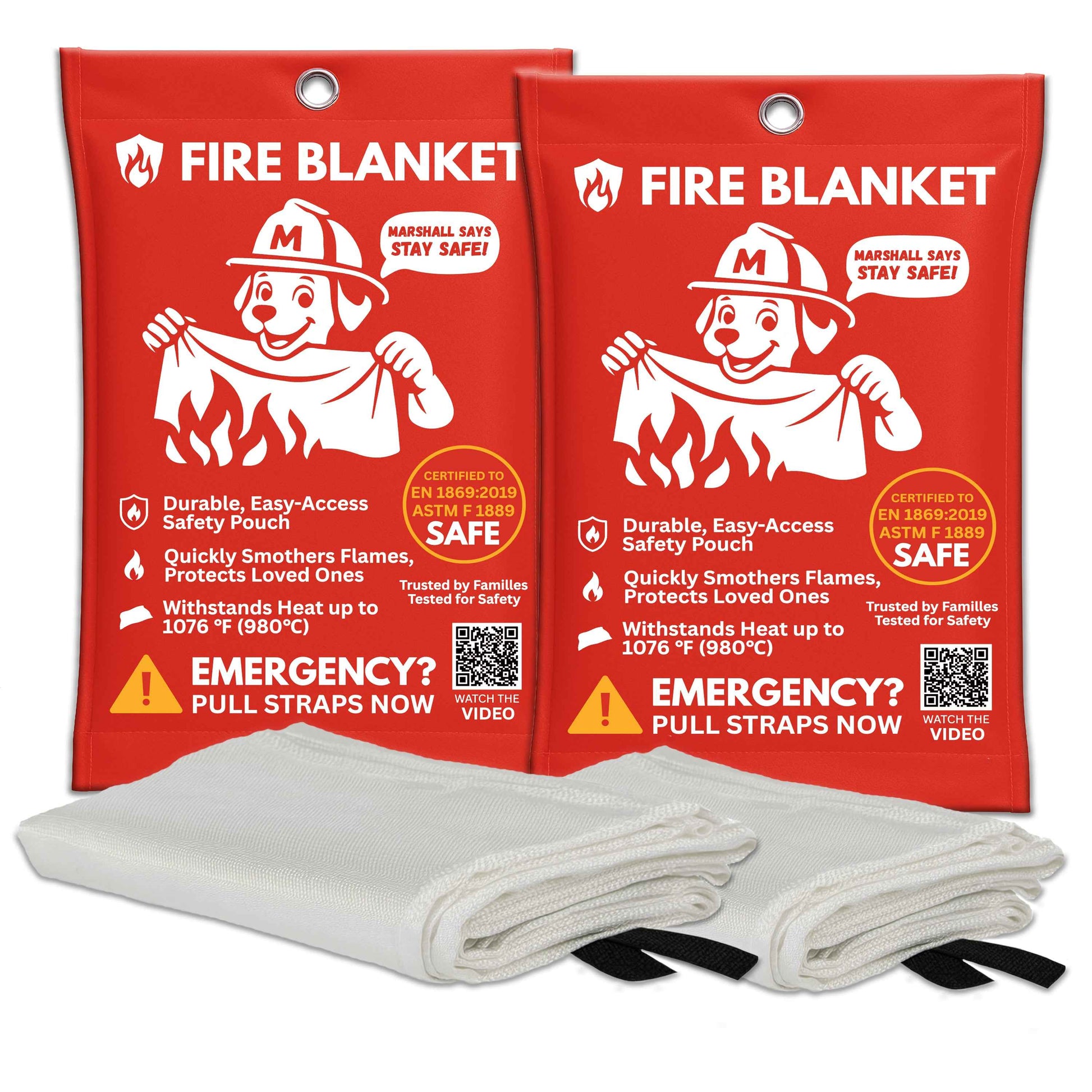 Fire Blanket Marshall 2 Pack