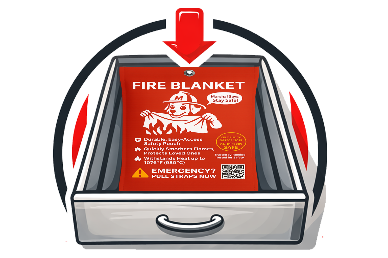 fire blanket for home and kitchen